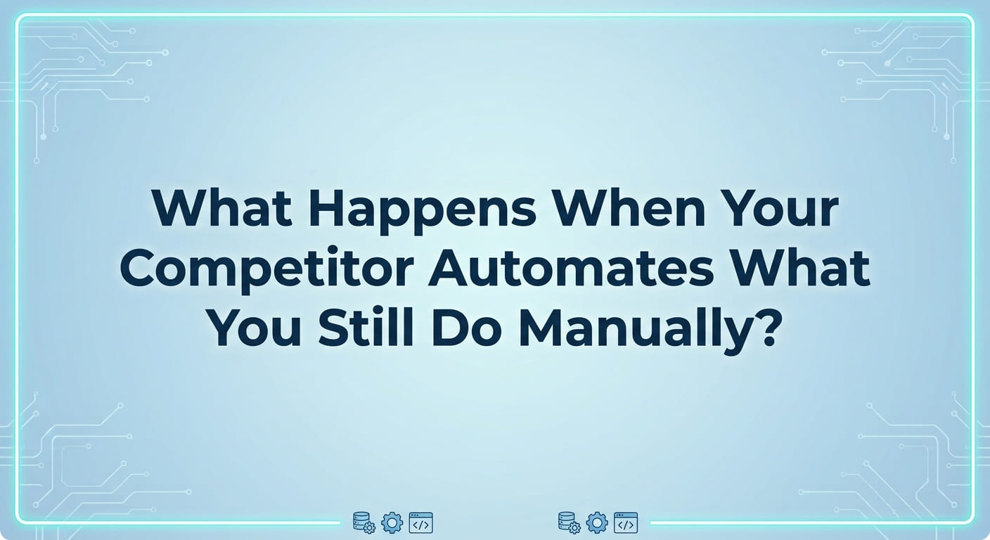 What Happens When Your Competitor Automates What You Still Do Manually?